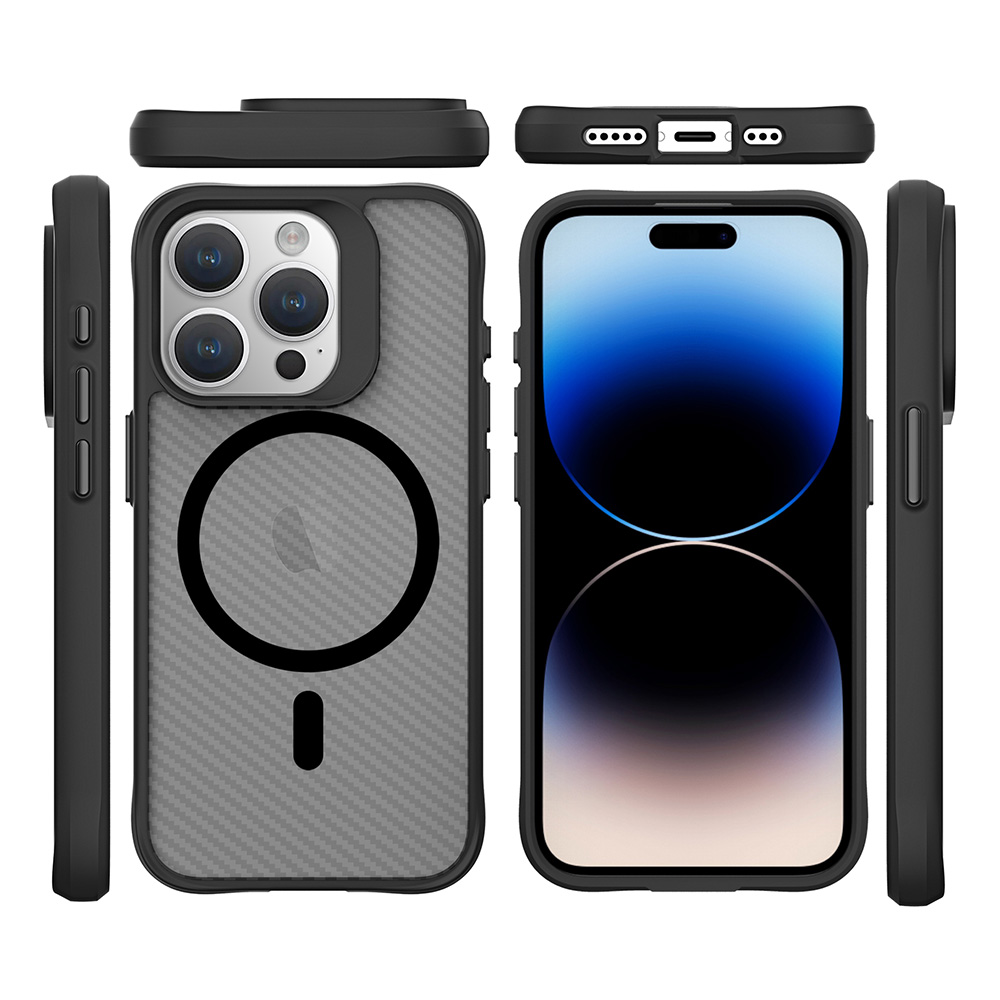 Clarity Carbon Fiber Magcase para iPhone 15 Pro Max
